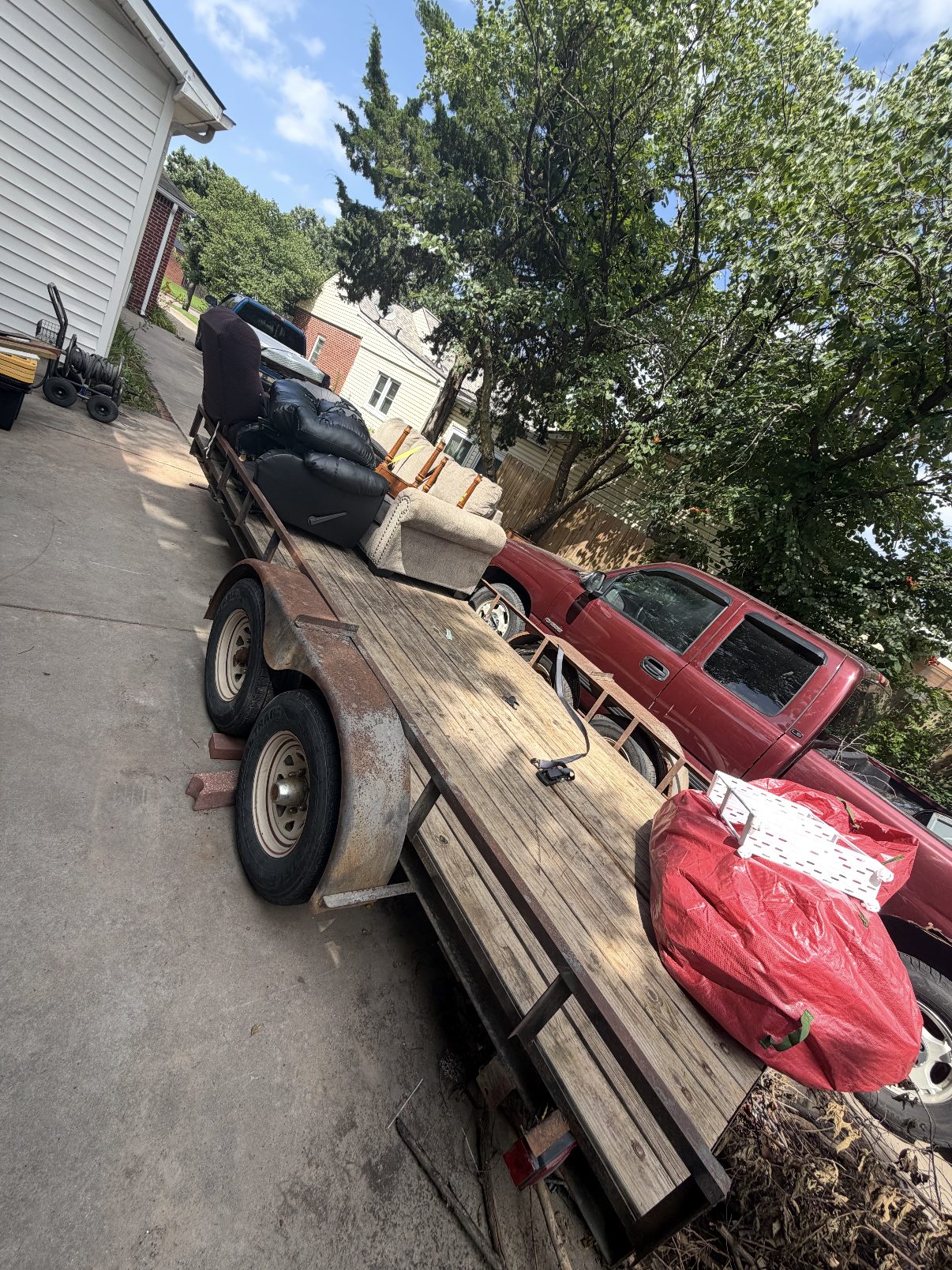 Junk removal job in Wichita — before and after