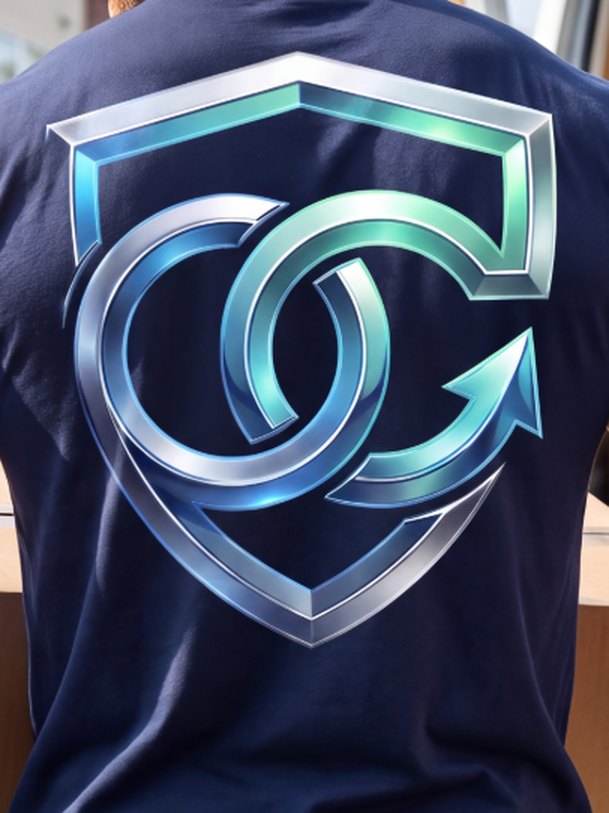 An Open Corp mover, logo across the back of the shirt